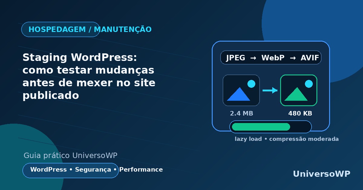 Imagem destacada do artigo: Staging WordPress: como testar mudanças antes de mexer no site publicado