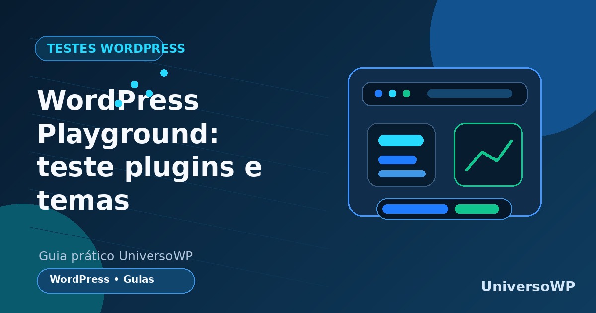 Ambiente de testes no navegador separado de um site WordPress publicado